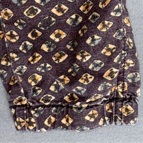 Anthropologie Linen Utility Jogger Multi Fall Color Patterned Joggers Boho Small - Picture 14 of 16